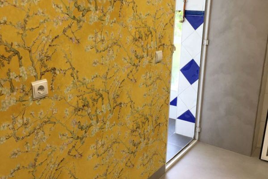 Aplicación paredes azulejos