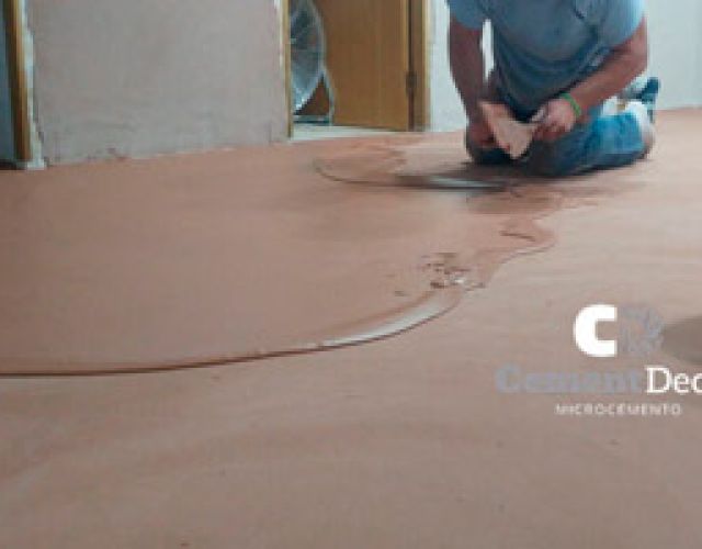 Cocina en microcemento de CementDecor